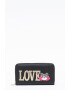 Love Moschino Portofel de piele ecologica cu aplicatii decorative - Pled.ro