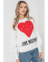 Love Moschino Pulover cu aplicatie cu inima - Pled.ro