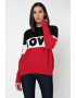 Love Moschino Pulover din amestec de lana cu logo - Pled.ro