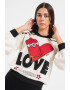 Love Moschino Pulover din amestec de lana cu logo - Pled.ro