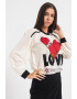 Love Moschino Pulover din amestec de lana cu logo - Pled.ro