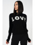 Love Moschino Pulover din amestec de lana cu model text - Pled.ro