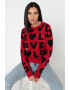 Love Moschino Pulover din amestec de lana cu model text - Pled.ro