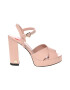 Love Moschino Sandale de piele cu aspect masiv si barete incrucisate - Pled.ro