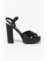 Love Moschino Sandale de piele cu aspect masiv si barete incrucisate - Pled.ro