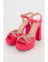 Love Moschino Sandale de piele cu detaliu de lant - Pled.ro