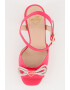 Love Moschino Sandale de piele cu detaliu de lant - Pled.ro