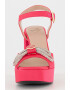 Love Moschino Sandale de piele cu detaliu de lant - Pled.ro