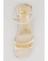 Love Moschino Sandale de piele cu lant cu inimi - Pled.ro