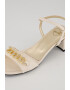 Love Moschino Sandale de piele cu lant cu inimi - Pled.ro