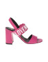 Love Moschino Sandale din piele cu bareta cu logo - Pled.ro