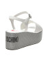 Love Moschino Sandale din piele ecologica cu talpa wedge - Pled.ro