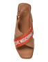 Love Moschino Sandale slingback cu bareta cu logo - Pled.ro