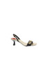 Love Moschino Sandale slingback din piele cu nituri in forma de inima - Pled.ro