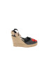 Love Moschino Sandale tip espadrile wedge cu broderie logo - Pled.ro