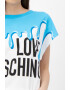 Love Moschino Tricou cu imprimeu logo si maneci cazute - Pled.ro