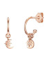 Lulu & Jane Cercei placati cu aur rose de 14K 32005 - Pled.ro