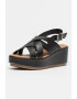 Lumberjack Sandale din piele cu talpa wedge Johanna - Pled.ro