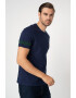 Lyle & Scott Tricou cu accente cu model in dungi - Pled.ro