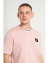 Lyle & Scott Tricou cu decolteu la baza gatului de bumbac - Pled.ro