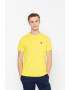 Lyle & Scott Tricou cu decolteu la baza gatului si aplicatie logo pe piept - Pled.ro