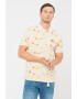 Lyle & Scott Tricou polo din bumbac cu aspect cu pete decorative - Pled.ro