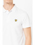 Lyle & Scott Tricou polo din material pique cu broderie logo discreta - Pled.ro