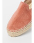 Manebi Espadrile flatform de piele intoarsa - Pled.ro