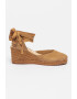 Manebi Sandale-espadrile wedge de piele intoarsa - Pled.ro