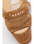 Manebi Sandale-espadrile wedge de piele intoarsa - Pled.ro