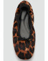 Mango Balerini din piele cu aspect de piele de leopard Wild - Pled.ro