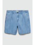 Mango Bermude din chambray Tony - Pled.ro