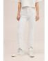 Mango Blugi crop bootcut cu terminatii franjurate - Pled.ro