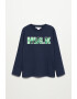 Mango Bluza de bumbac cu imprimeu Hulk - Pled.ro