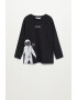 Mango Bluza de bumbac organic cu imprimeu astronaut Space - Pled.ro