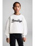 Mango Bluza de trening cu broderie text Brooklyn - Pled.ro