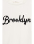 Mango Bluza de trening cu broderie text Brooklyn - Pled.ro