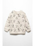 Mango Bluza de trening de bumbac cu Snoopy - Pled.ro