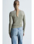 Mango Bluza slim fit Anita - Pled.ro