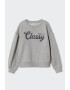 Mango Bluza sport cu aplicatii text Classy - Pled.ro