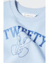 Mango Bluza sport cu imprimeu cu desene Tweety - Pled.ro