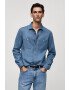 Mango Camasa de denim cu buzunare aplicate pe piept Austin - Pled.ro