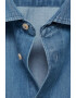 Mango Camasa de denim cu buzunare aplicate pe piept Austin - Pled.ro