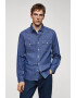 Mango Camasa de denim cu buzunare pe piept Austin - Pled.ro