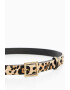 Mango Curea de piele cu animal print - Pled.ro