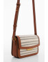 Mango Geanta crossbody cu dungi - Pled.ro