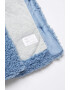 Mango Haina din blana shearling sintetica Bleu - Pled.ro