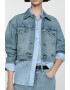 Mango Jacheta crop din denim Amy - Pled.ro