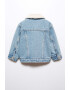 Mango Jacheta de denim cu captuseala de blana shearling sintetica Elliot - Pled.ro