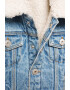 Mango Jacheta de denim cu captuseala de blana shearling sintetica Elliot - Pled.ro